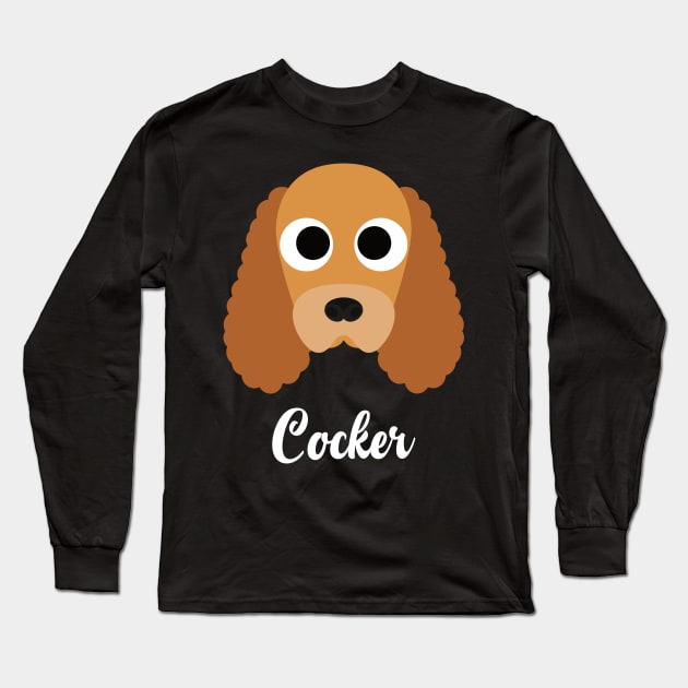 Cocker - English Cocker Spaniel Long Sleeve T-Shirt by DoggyStyles